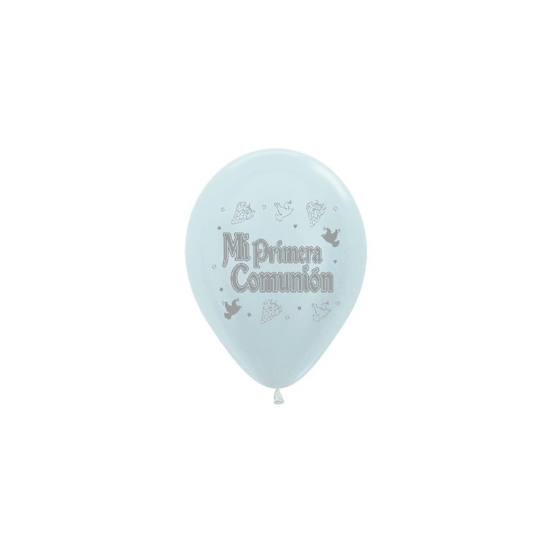 P/12 Globo Comunion Blanco Sat P/12 Globo Comunion Blanco Sat
