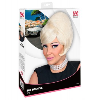 Peluca Rubia Años 50 Beehive