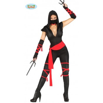 Disf.Black Ninja Chica T-S