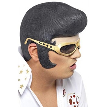 Peluca Elvis Tupe Con Gafas