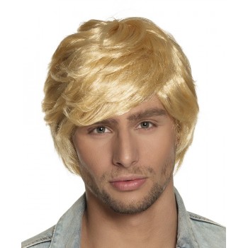 Peluca Corta Hombre Rubia