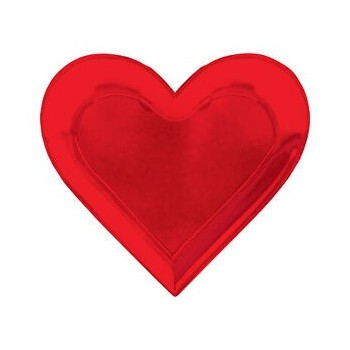 P/8 Plato Corazon Rojo Met.18C