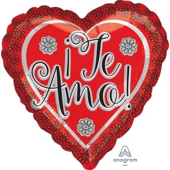 Globo Corazon Rojo Te Amo
