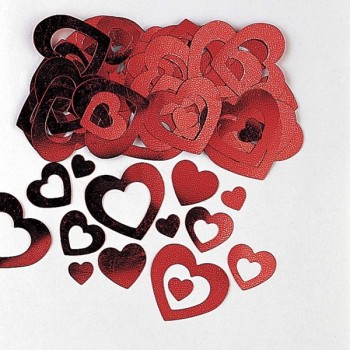 Confetti Corazon Rojo Recortab