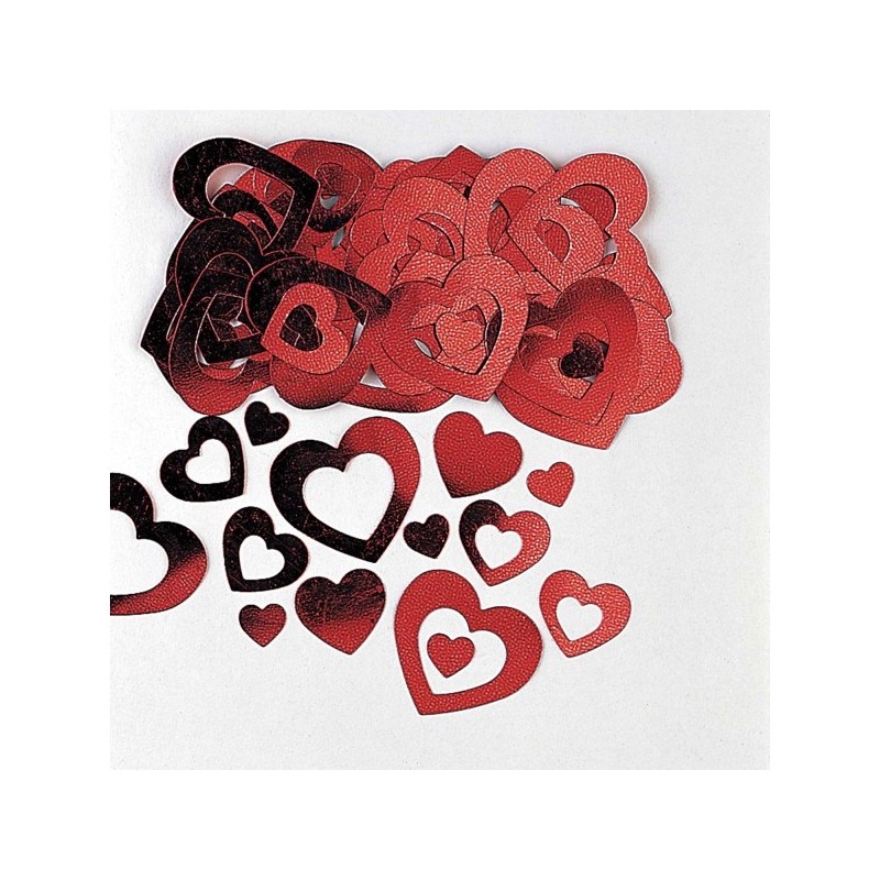 Confetti Corazon Rojo Recortab