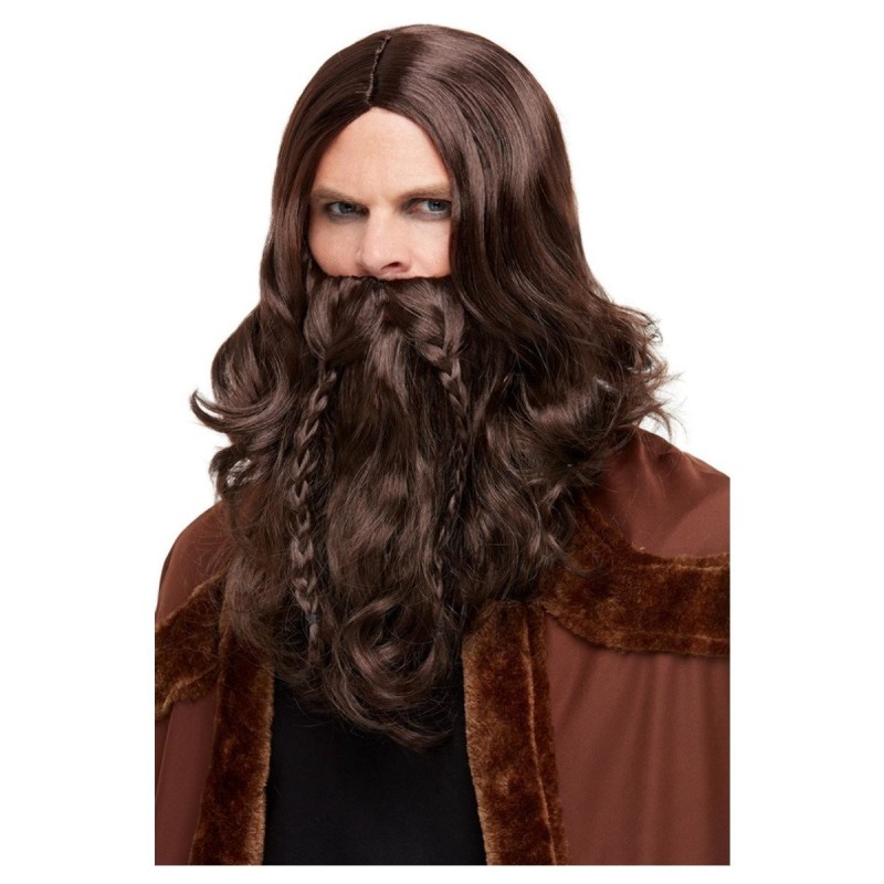 Peluca Y Barba Vikingo Castaña Peluca Y Barba Vikingo Castaña