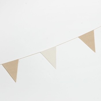 Banderin Tela Marfil/Beige