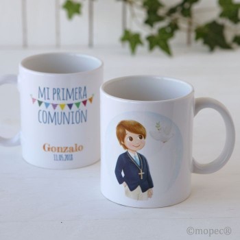 Taza Niño Comunion Caja Regalo