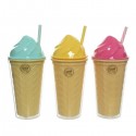 Vaso Cucurucho Helado C/Cañita Vaso Cucurucho Helado C/Cañita