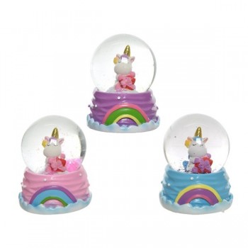 Bola De Agua Unicornio 6Cm