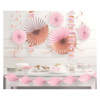P/14 Deco Colg. Rosa Dorado