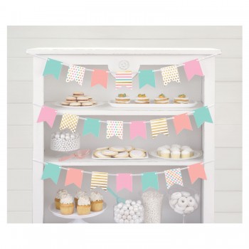 Mini Banderin Tonos Pastel