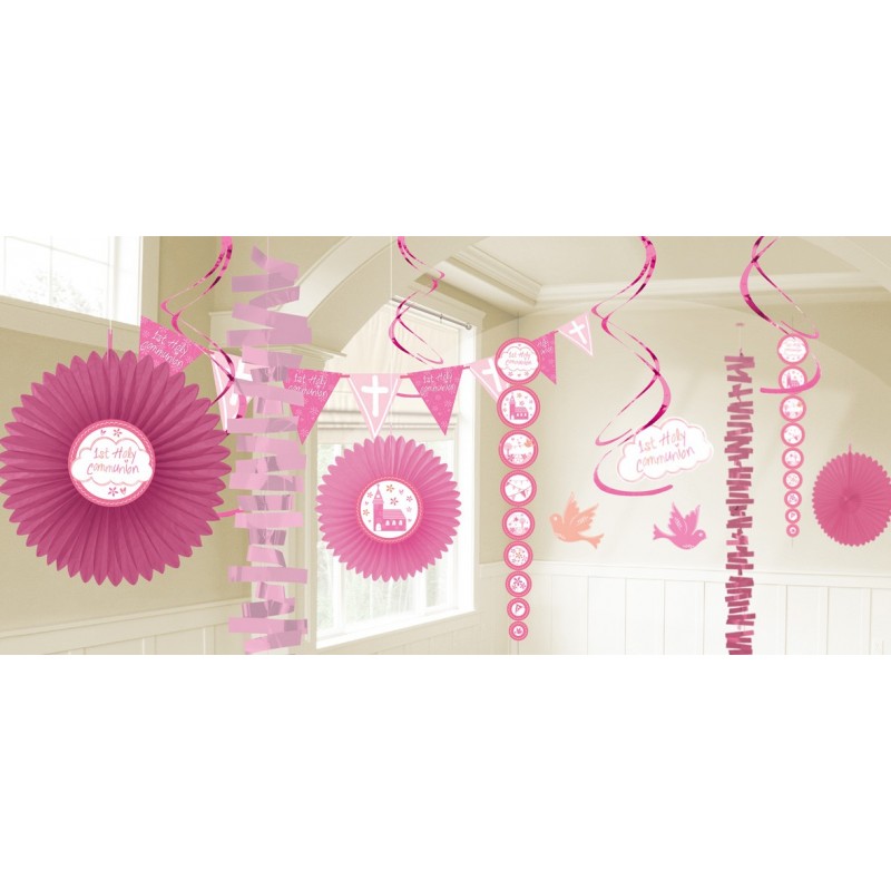 P/18 Deco Colg.Comunion Rosa P/18 Deco Colg.Comunion Rosa