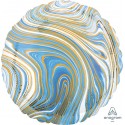 Globo Circulo Marblez Azul Globo Circulo Marblez Azul