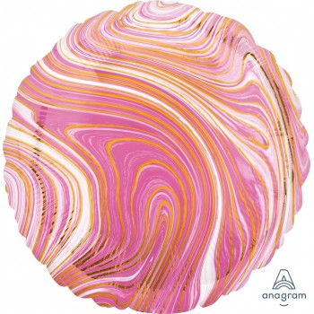 Globo Circulo Marblez Rosa