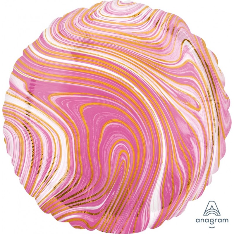 Globo Circulo Marblez Rosa Globo Circulo Marblez Rosa