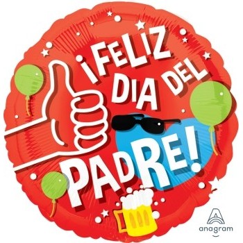 Globo 18"Feliz Dia Del Padre R