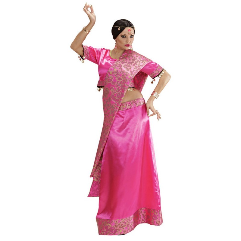 Disf.Bailarina Bollyw.Rosa T-M