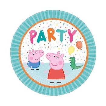 P/8 Plato 23Cm Peppa Pig Party