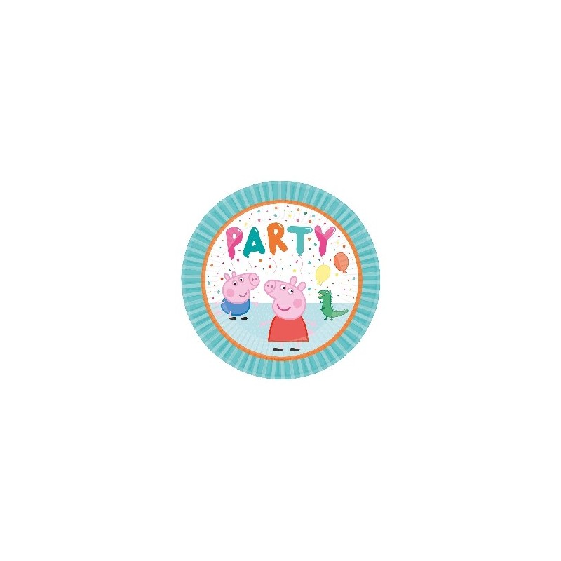 P/8 Plato 23Cm Peppa Pig Party