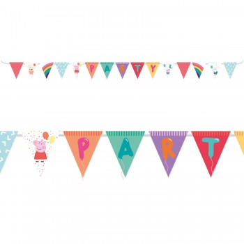 Banderin Peppa Pig "Party"