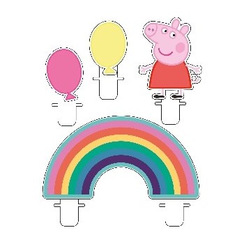 P/4 Velas Peppa Pig Party
