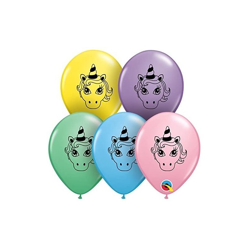 Globo 5"Cara Unicornio Pastel Globo 5"Cara Unicornio Pastel