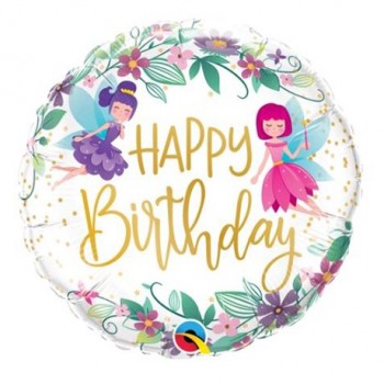 Globo 18"Hadas Happy Birthday