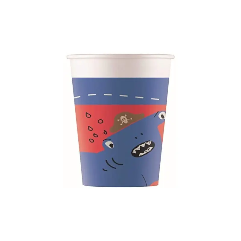 P/8 Vaso Carton Piratas Marino