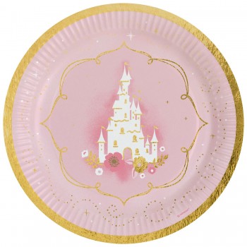 P/8 Plato 23 Castillo Rosa/Oro