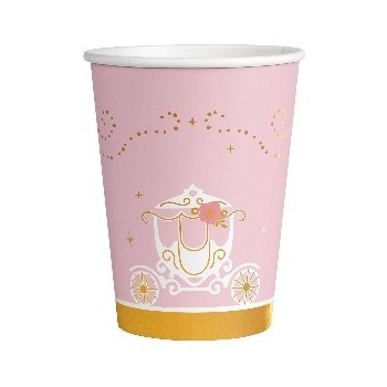 P/8 Vaso Carruaje Rosa/Oro