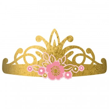P/8 Tiara Princesa Dorada Pap