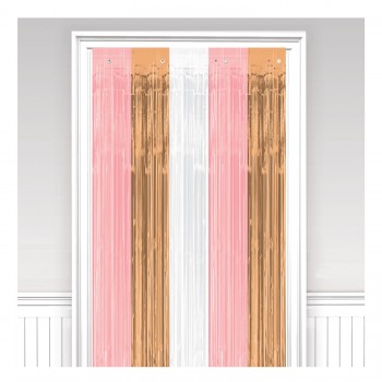 Cortina Metal Oro Rosa