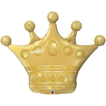 Globo Forma Corona Oro 100Cm