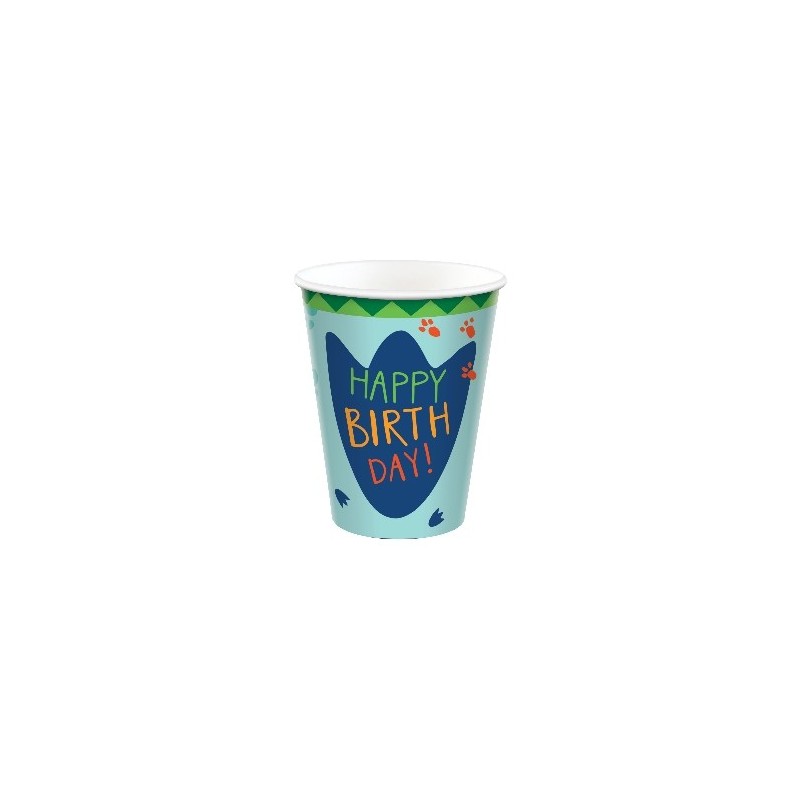 P/8 Vaso Happy Dino Party P/8 Vaso Happy Dino Party