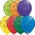 Globo 11"Perro Globo Colores