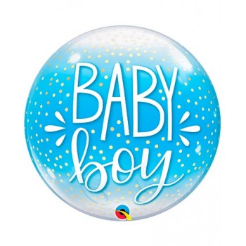 Globo Burbuja Baby Boy Azul