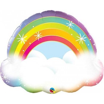 Globo 81Cm Arcoiris En Nube