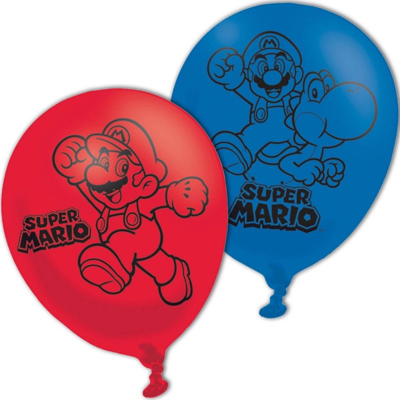 P/6 Globo Super Mario Latex 4C P/6 Globo Super Mario Latex 4C