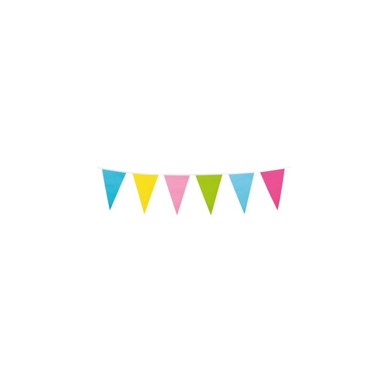 Banderin 10Mt Colores Pastel