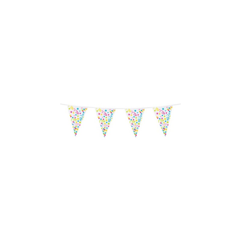 Banderin 10Mt Confetti Colores Banderin 10Mt Confetti Colores