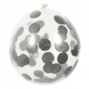 B/5 Globo 30Cm Confetti Plata B/5 Globo 30Cm Confetti Plata
