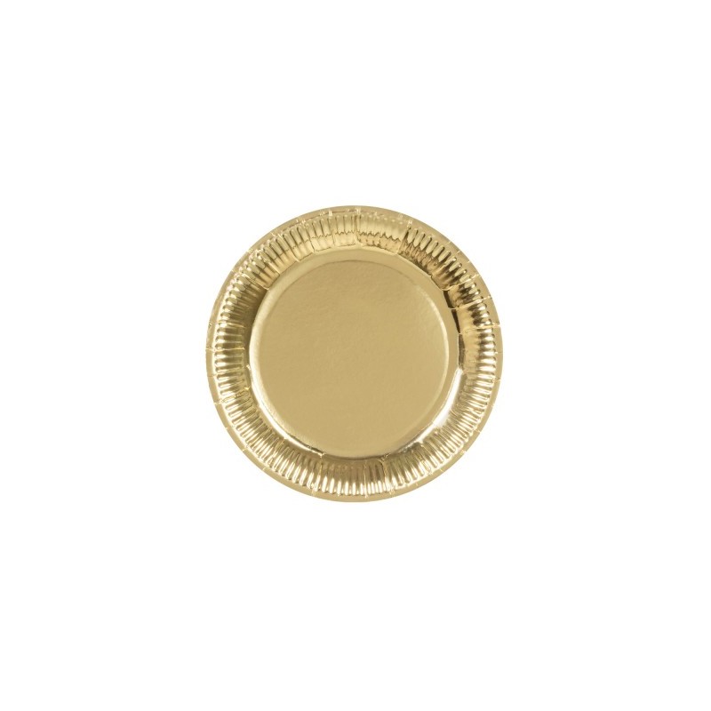P/6 Plato 23Cm Carton Oro P/6 Plato 23Cm Carton Oro