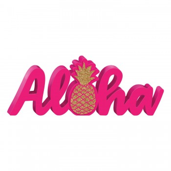 Cartel Aloha Rosa C/Piña Tropi