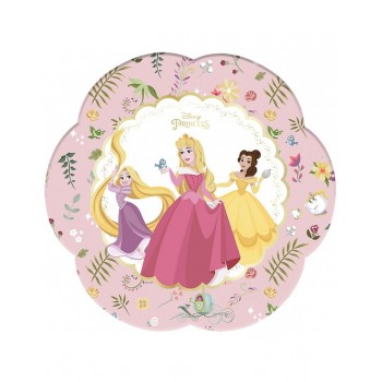 P/4 Plato Flor Princesas Flora