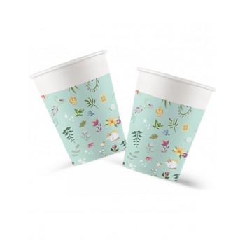 P/8 Vaso Carton Princesas Flor