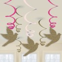 P/6 Deco Espiral Comunion Rosa P/6 Deco Espiral Comunion Rosa