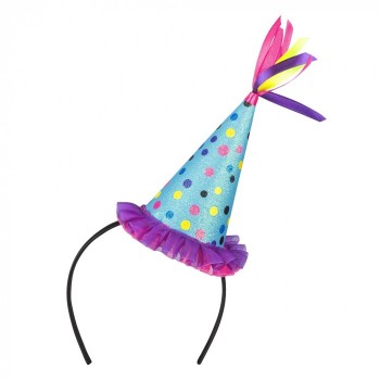 Diadema Sombrero Cono Fiesta