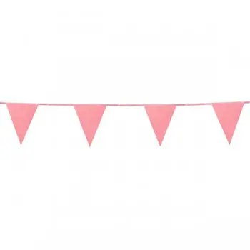 Banderin Papel Rosa Glitter 6
