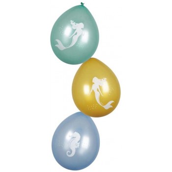 P/6 Globo 11"Metal Sirenas